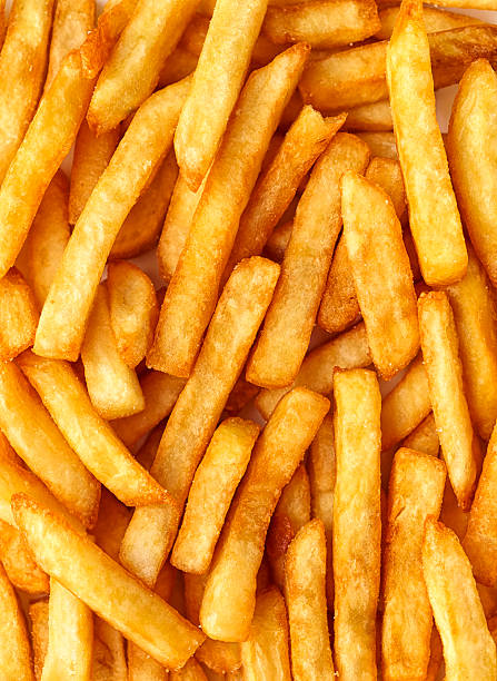 Sweet potatoes fries background