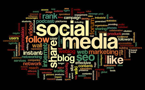 istock Social media conept in word tag cloud 468878645
