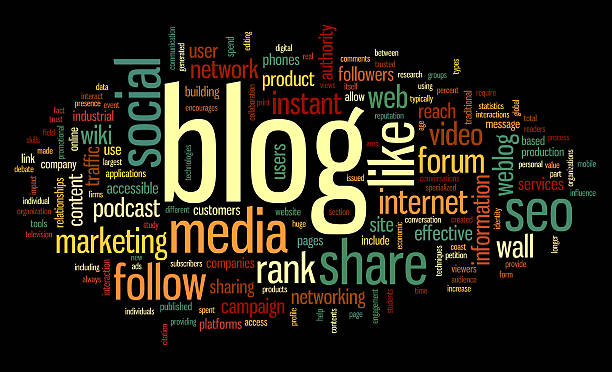 istock Blog concept in word tag cloud 468878731