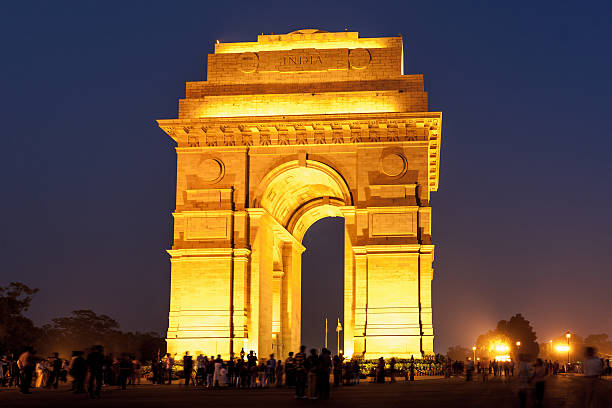 istock India Gate by Night New Dehli 468881169