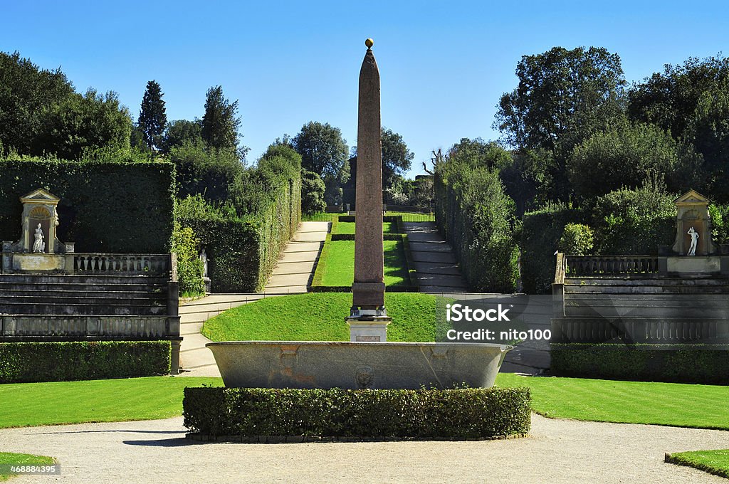 Florence, Italy detail of Boboli Gardens, in Florence, Italy Palace Stock Photo