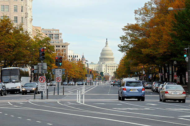 uniti.  capitol building - washington street foto e immagini stock