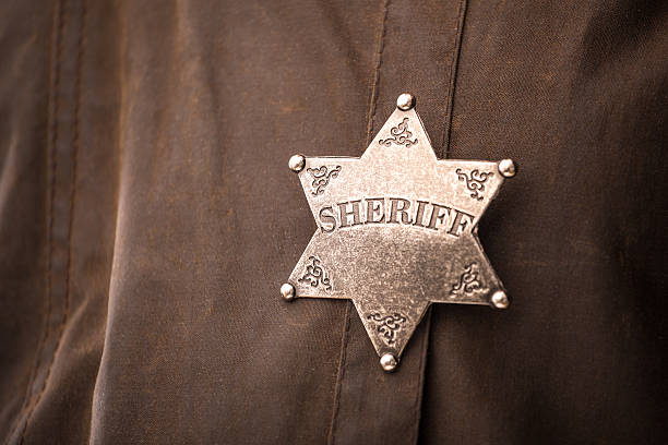 istock Close up of sheriff badge 468884716
