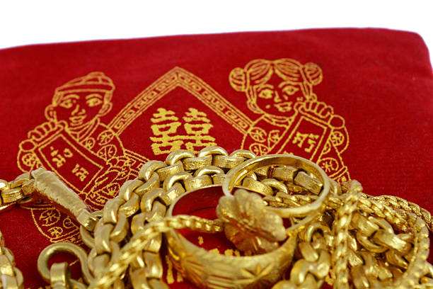 istock necklace,ring gold's on a white background 468885188