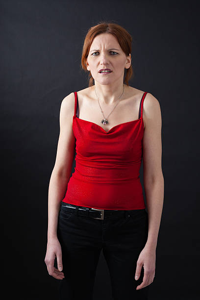 istock Beautiful woman doing different expressions in different sets of clothes 468888124