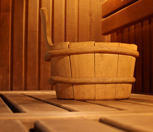 sauna stock photo