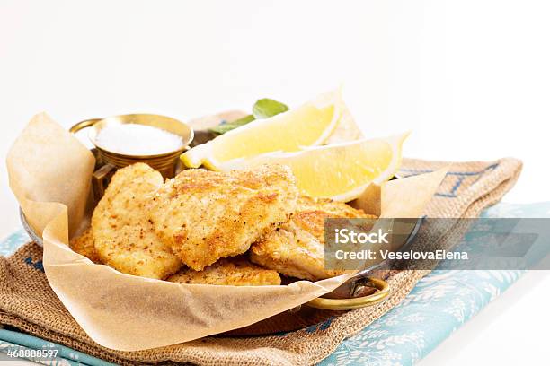 Breaded Chicken Fillet Stock Photo - Download Image Now - Appetizer, Breaded, Chicken - Bird