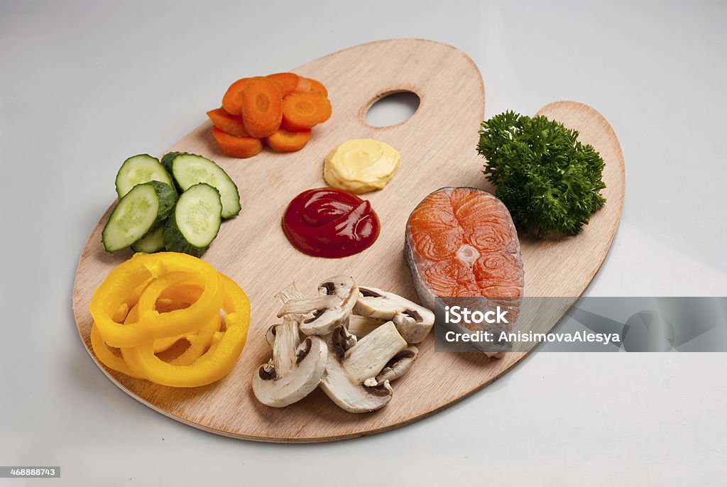 Variações de produtos alimentares para a - Foto de stock de Amarelo royalty-free