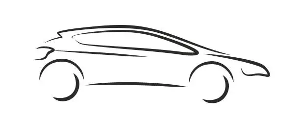Vector illustration of Car logo