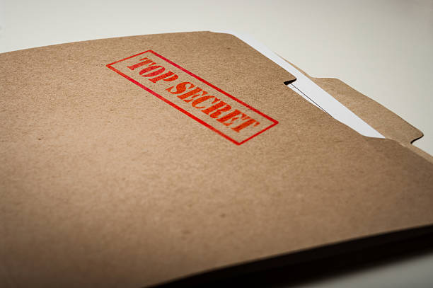 Top Secret file folder File folder with red TOP SECRET on it classified ad stock pictures, royalty-free photos & images