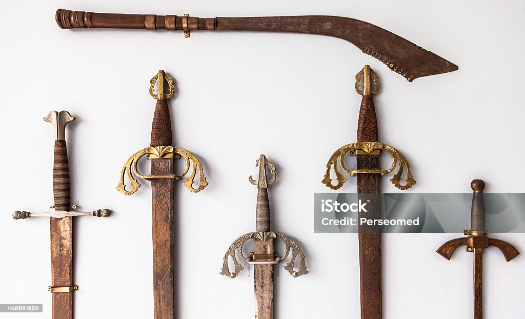 Sword collection Spanish sword collection detail, sigle XVI 2015 Stock Photo Sword collection Spanish sword collection detail, sigle XVI 2015 Stock Photo