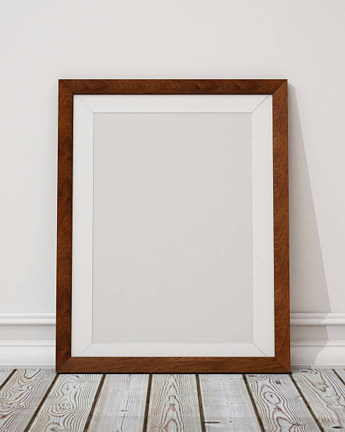 istock Blank poster in a frame leaning against a wall 468892110