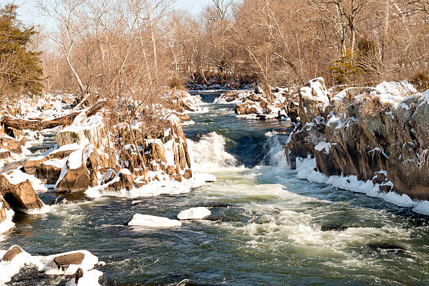 istock Great Falls Maryland in the Snow 468892436