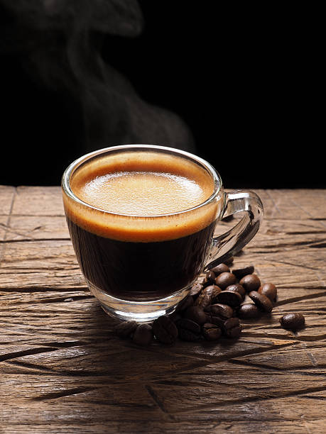 istock Cup of hot espresso coffee 468892942