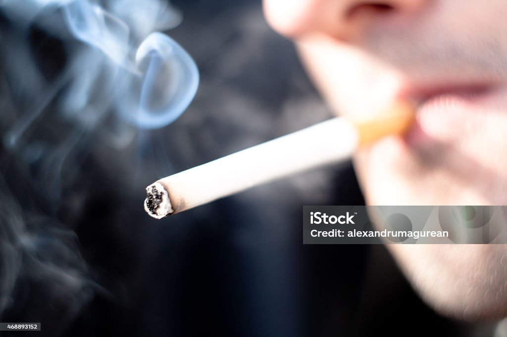 Smoking cigarette Smoking  cigarette Addict Stock Photo