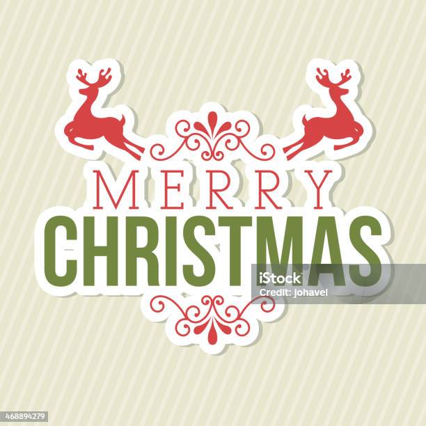 Merry Christmas Stock Illustration - Download Image Now - Backgrounds, Border - Frame, Celebration