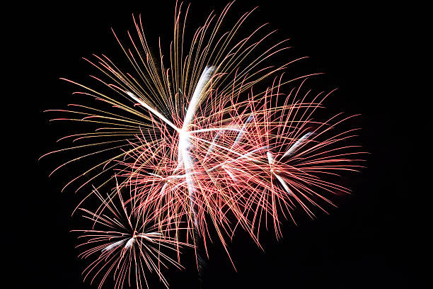 istock abstract Colorful fireworks with various colors on dark night backgrounds 468896154