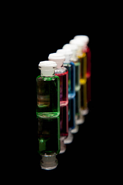 istock Aromatherapy colorful bottle oil 468898743