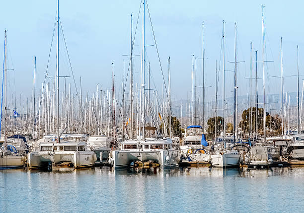 istock Private yachts in the marina 468899994