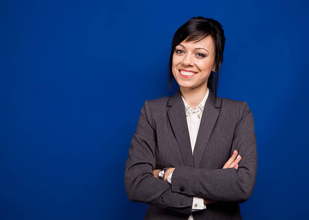 istock Young smiling business person 468900008