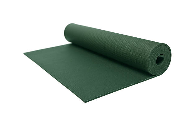 istock Rolled Green Yoga Mat 468903566