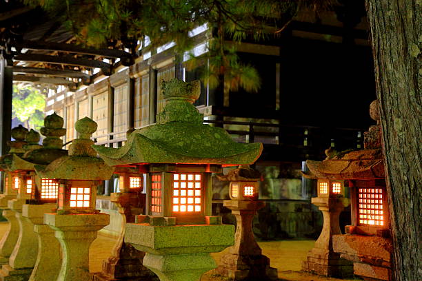 istock Temple by night-Japan 468906159