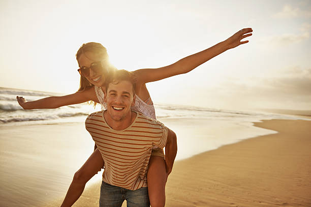 istock Sunset and carefree loving 468907187