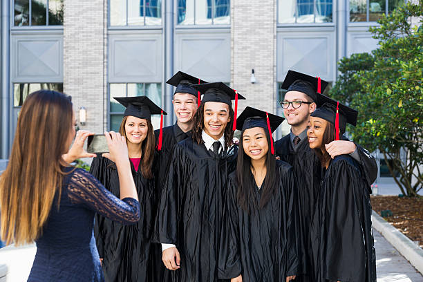 istock Group of graduates posing for a photo 468909308