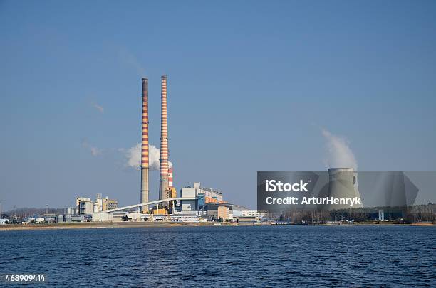 Power Plant Stock Photo - Download Image Now - 2015, Blue, Chimney