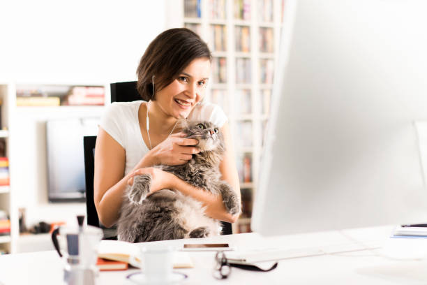istock Young woman video calling 468909464