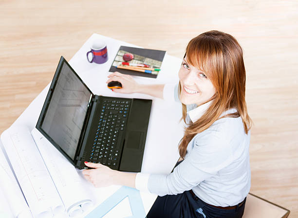 istock Businesswoman working on laptop 468909858