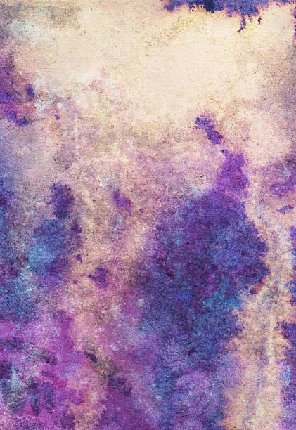 istock Hippie purple trippy hand painted background 468913960