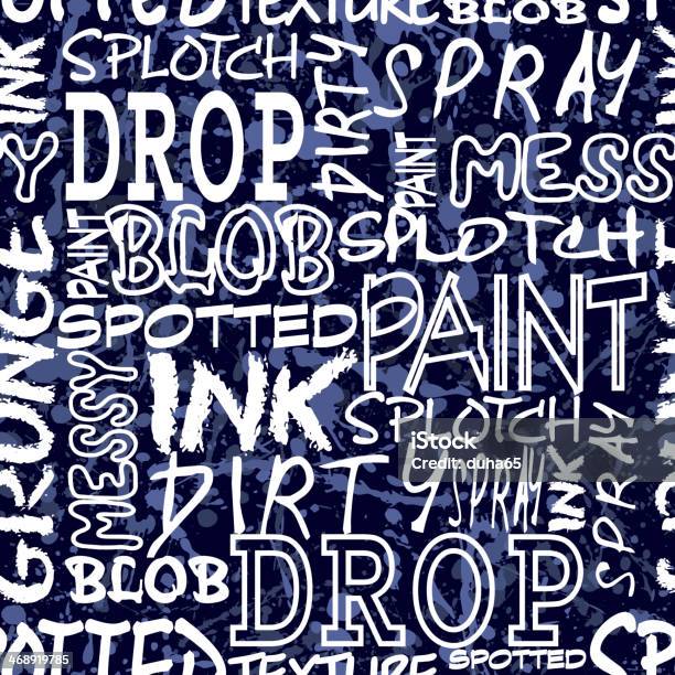 Spray Seamless Scuro - Immagini vettoriali stock e altre immagini di Alfabeto - Alfabeto, Antigienico, Arrugginito
