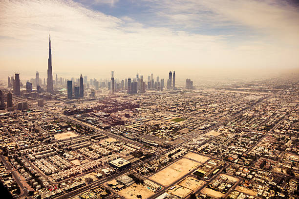 istock Dubai downtown skyscrapers and office buildings 468922376