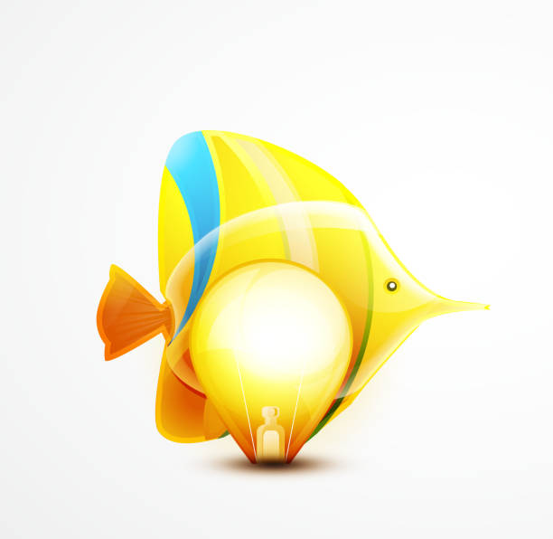 Light Fish Vector 130+ Goldfish In Light Bulb Stock Photos, Pictures & Royalty-Free ...