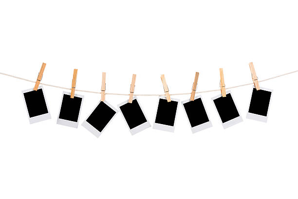 vierge photo instantanée - corde à linge photos et images de collection