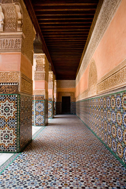 istock Ben Youssef Madrasa porch 468927609