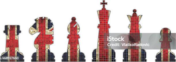 Chess Pieces With Great Britain Flag Stock Illustration - Download Image Now - 2015, Abstract, Bishop - Chess Piece