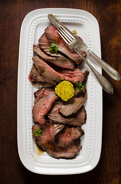 istock Juicy roast beef slices 468928947