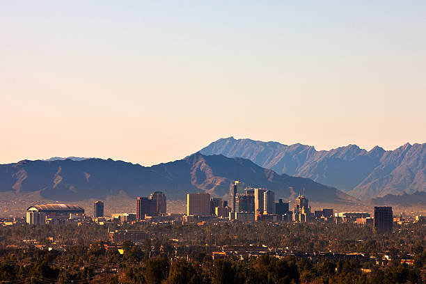 istock Phoenix, Arizona with skyline and mountains 468931577