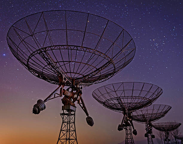 istock Radio telescopes observe the Milky Way 468931740