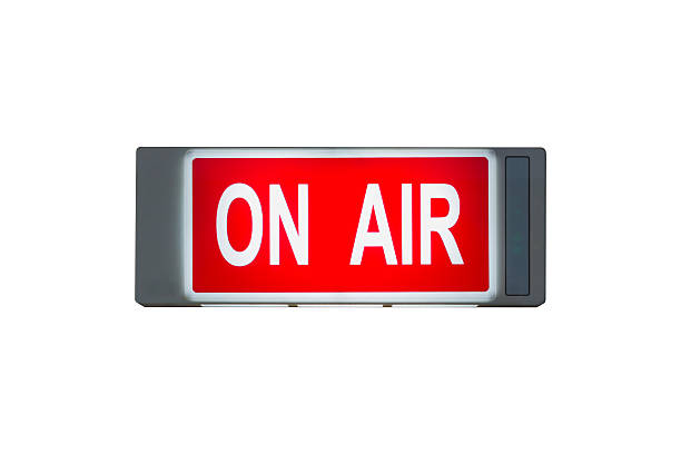 istock ON AIR Sign isolated 468932526