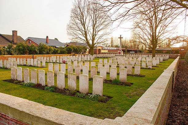 istock Cemetery world war flanders fields Belgium 468936635