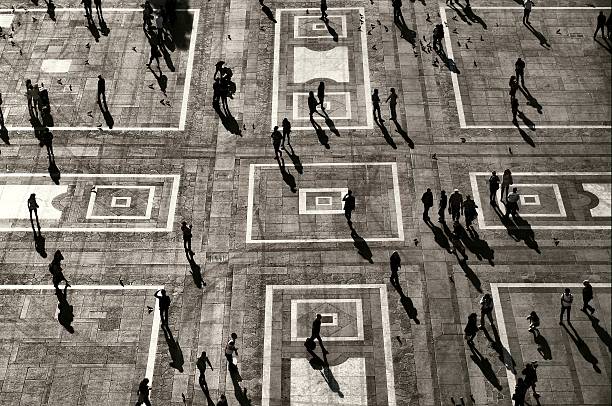 istock Crowds, Silhouettes and shadows in City environment 468937316