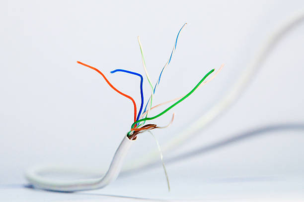 istock UTP Wire and plugs on white background 468941174