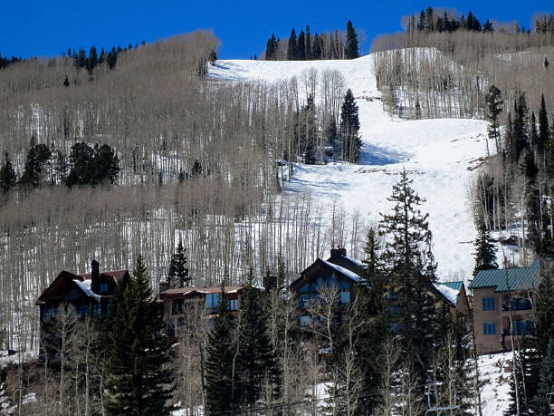 istock Ski in - Ski Out Condominiums at a Ski Resort 468946998