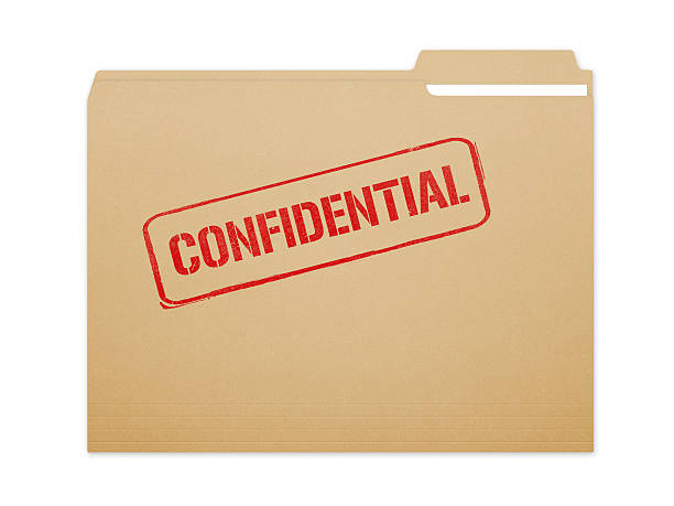 конфиденциальная папка - top secret secrecy mystery data стоковые фото и изображения