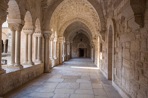 istock Bethlehen -  atrium at St. Catharine church. 468951904