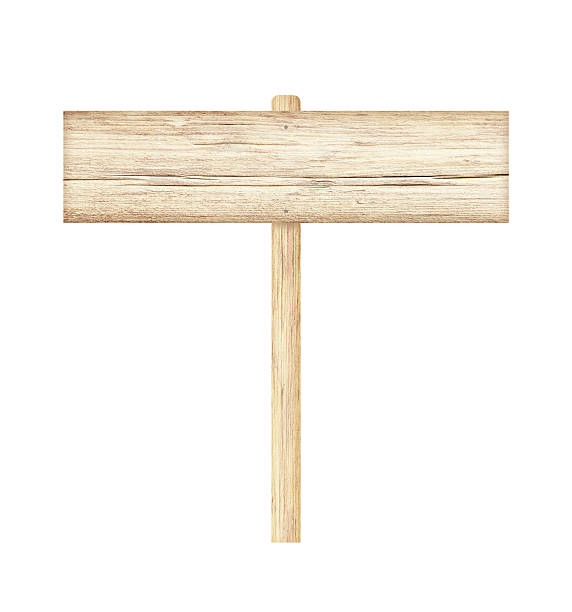 istock Wooden sign isolated on white background. 468952394