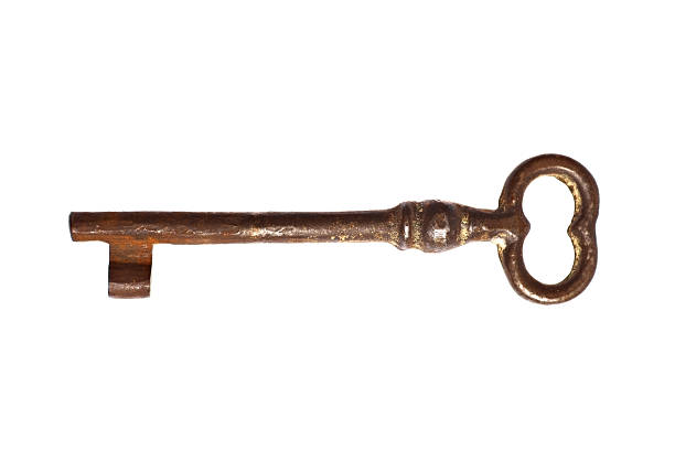 istock Vintage and rusty door key 468957217